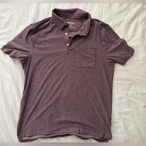 Rhone Men's Heathered Polo Shirt WFH berry